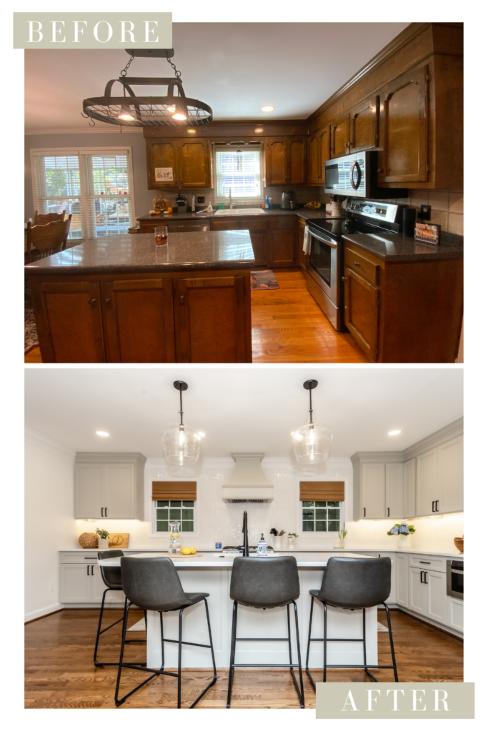 Before and after examples of timeless interior design transformations
