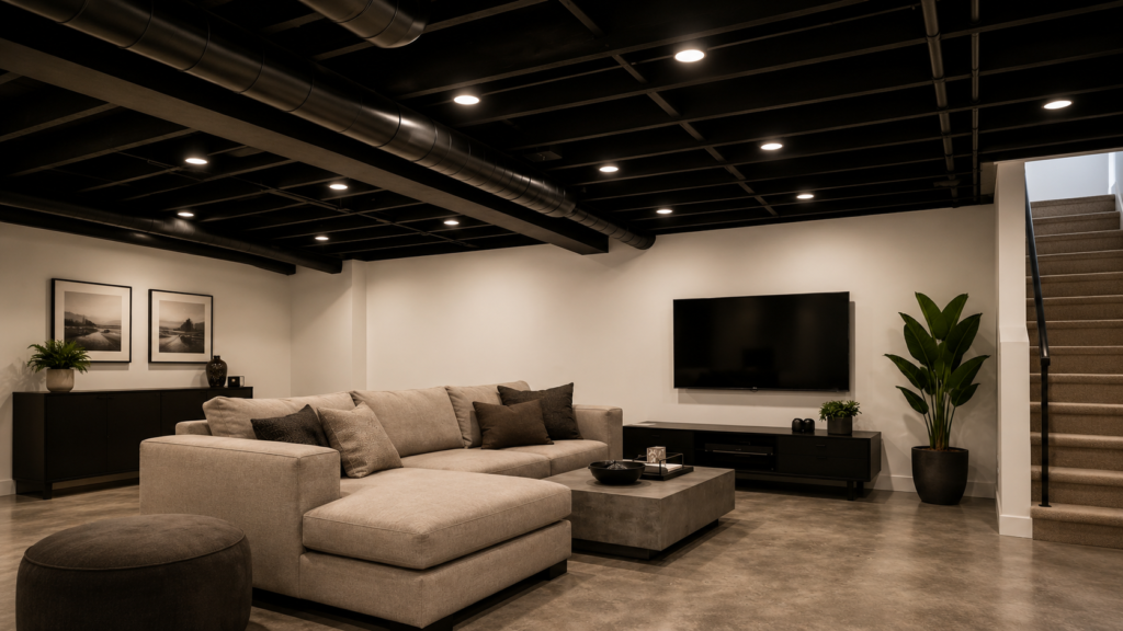The Basement Micro Renovation: Making an Unfinished Basement Usable Without Finishing It