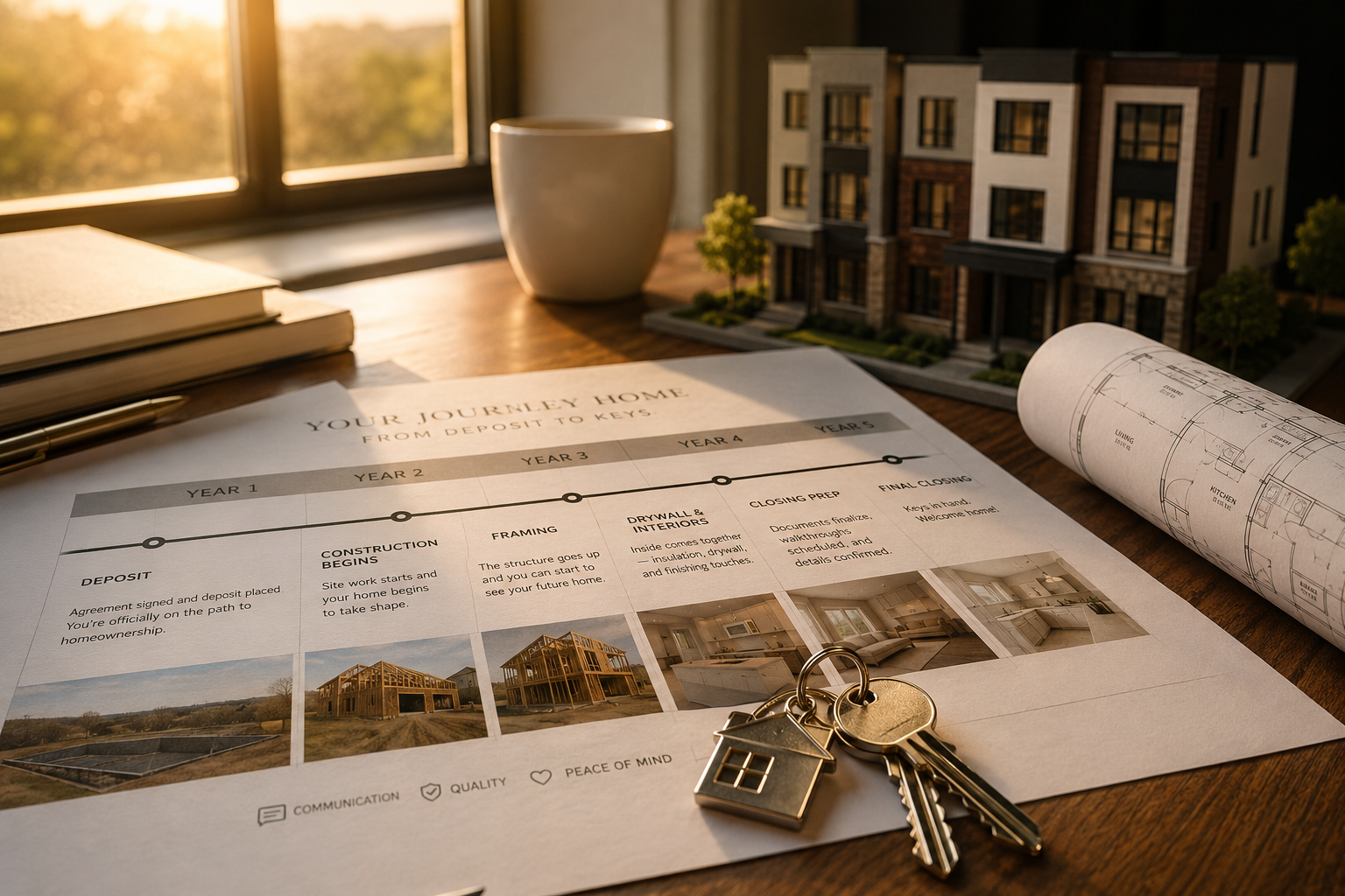 Pre-construction home timeline from deposit to final closing in Ontario