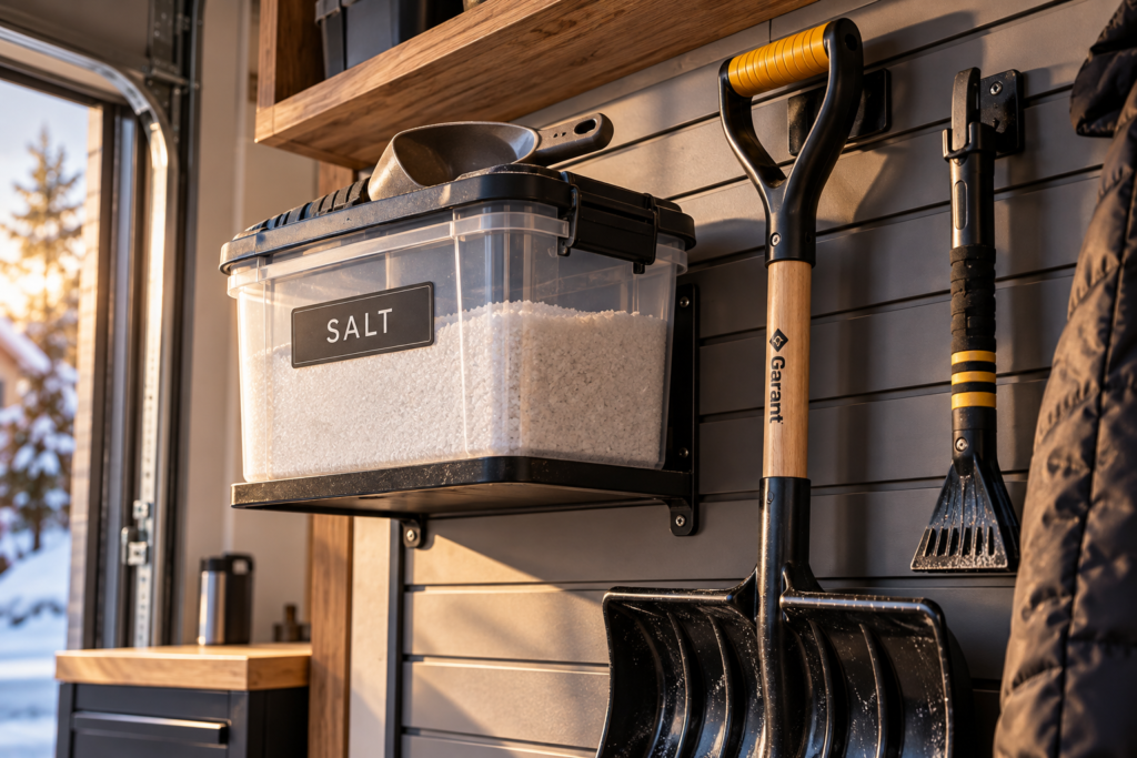 How to Organize Your Garage for Winter: Tools, Salt, and Snow Gear