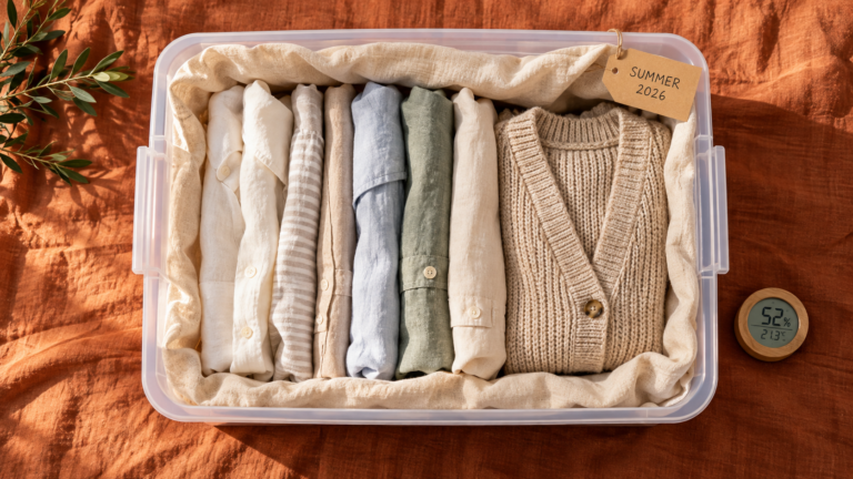 Seasonal closet swap organization